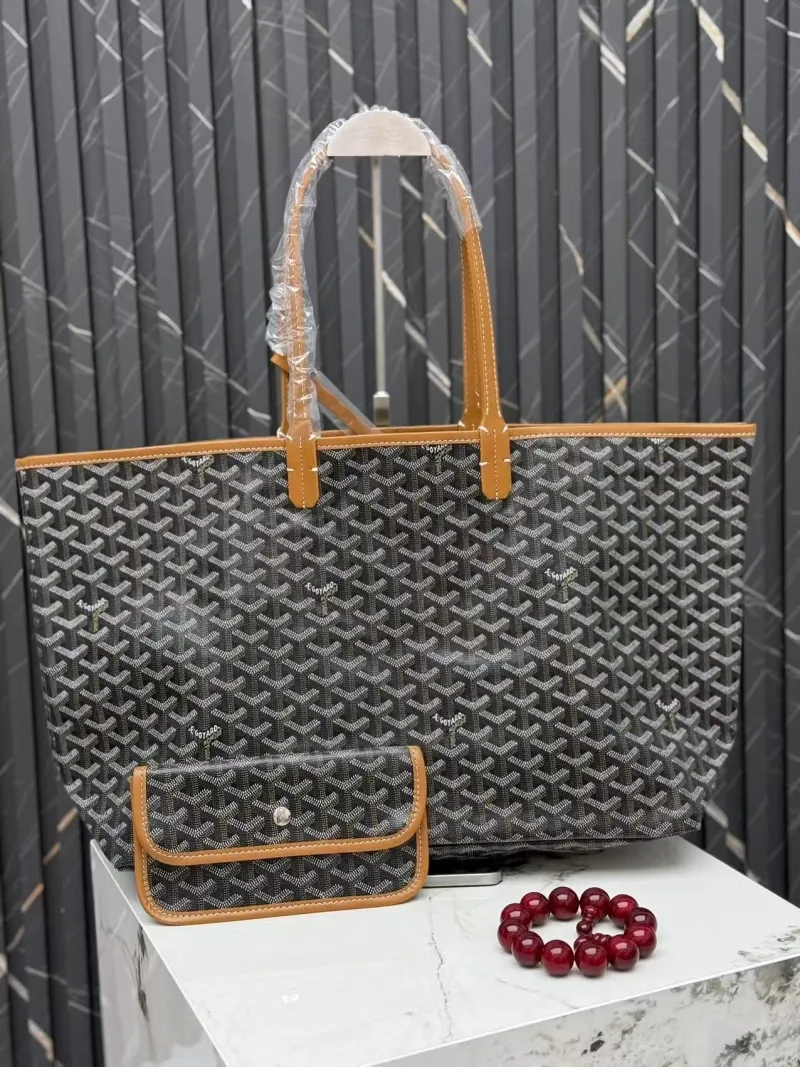 Goyard Dark Gray Tote Bag with Pouch SKU 416