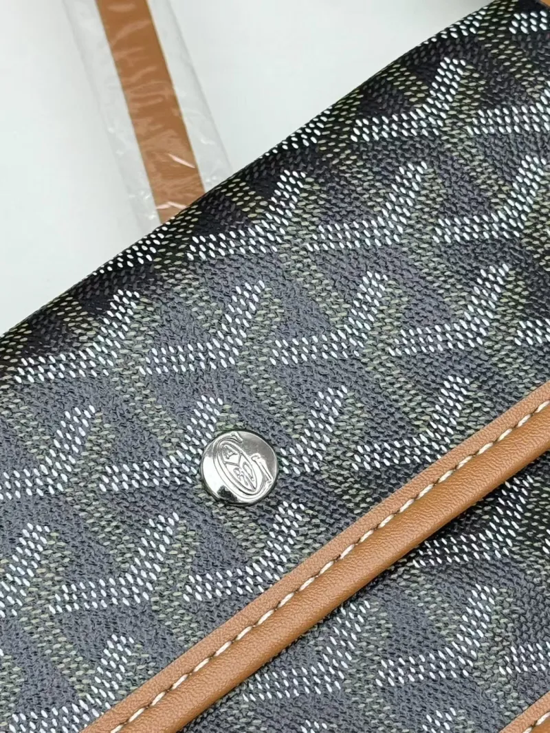 Goyard Dark Gray Tote Bag with Pouch SKU 416 - Image 7