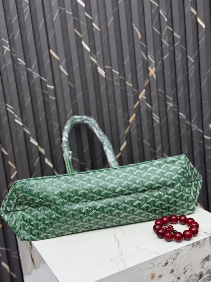 Goyard Green Shopping Tote Bag 421 - Image 3