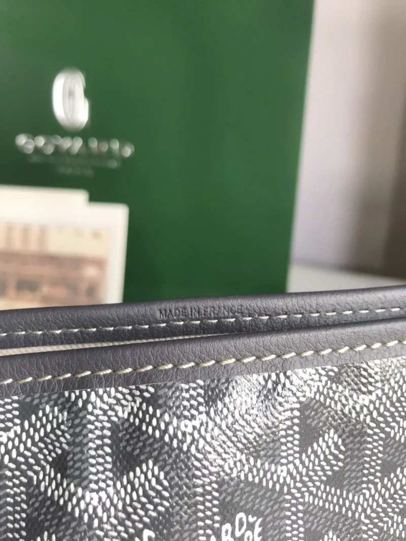 Goyard Gray Tote Bag with Small Pouch 433 - Image 8