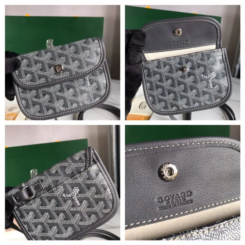 Goyard Gray Tote Bag with Small Pouch 433 - Image 9