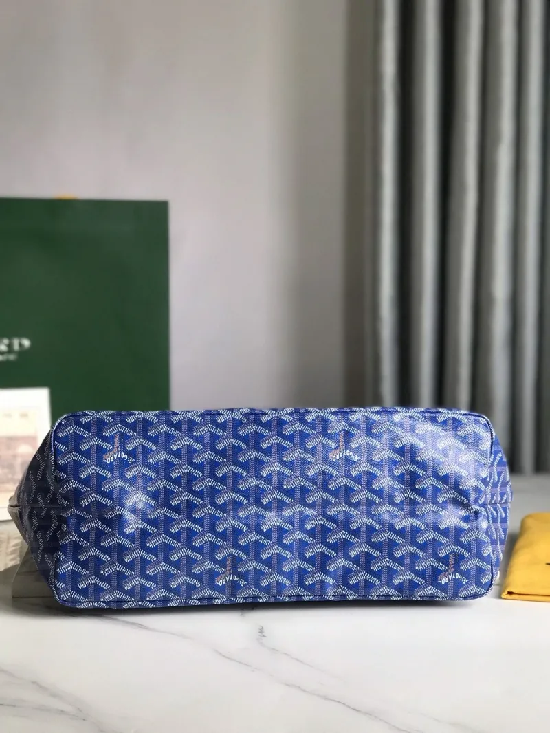 Goyard Blue Tote Bag with Pouch 436 - Image 3