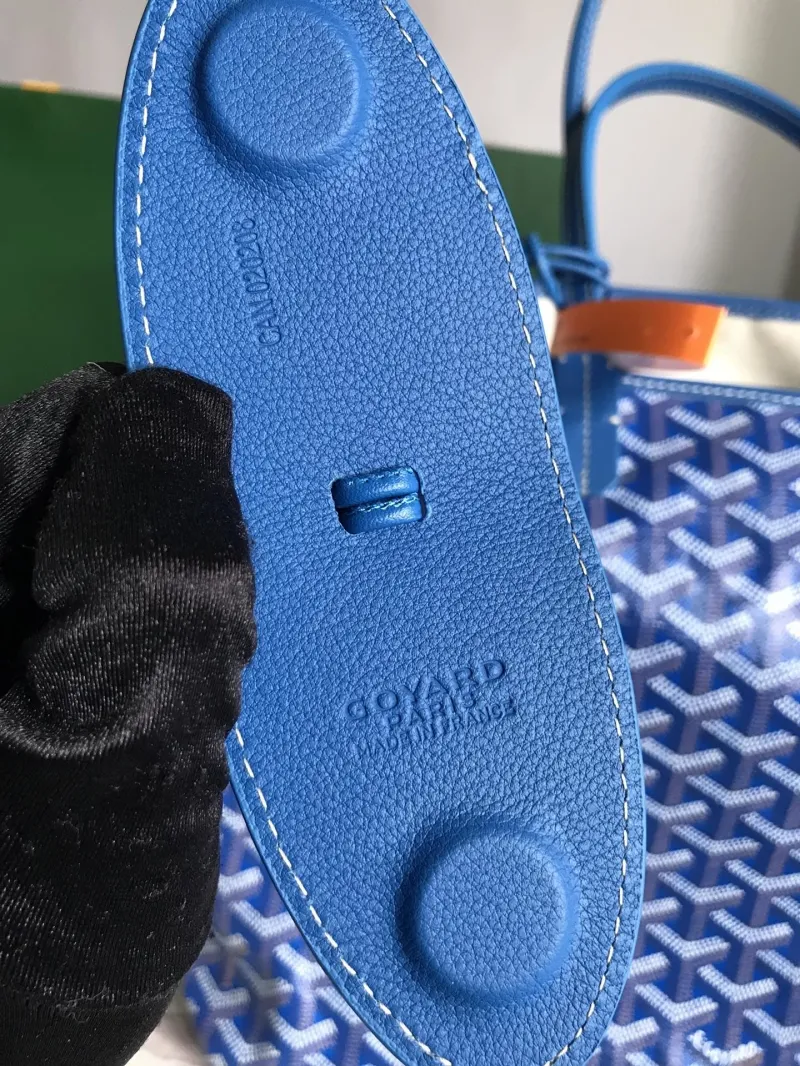 Goyard Blue Tote Bag with Pouch 436 - Image 6