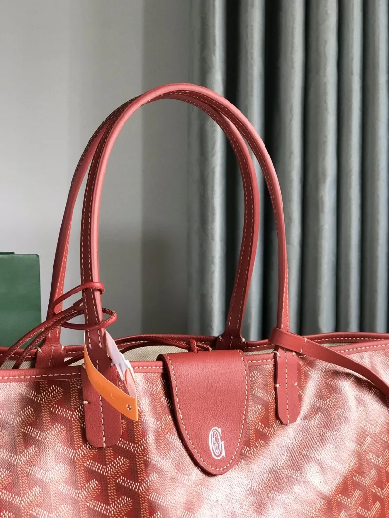 Goyard Red Tote Bag 438 - Image 5
