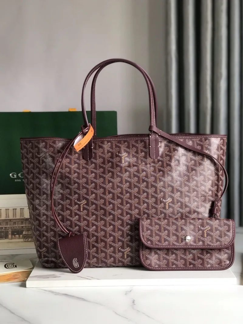 Goyard Burgundy Shopping Tote Bag 445