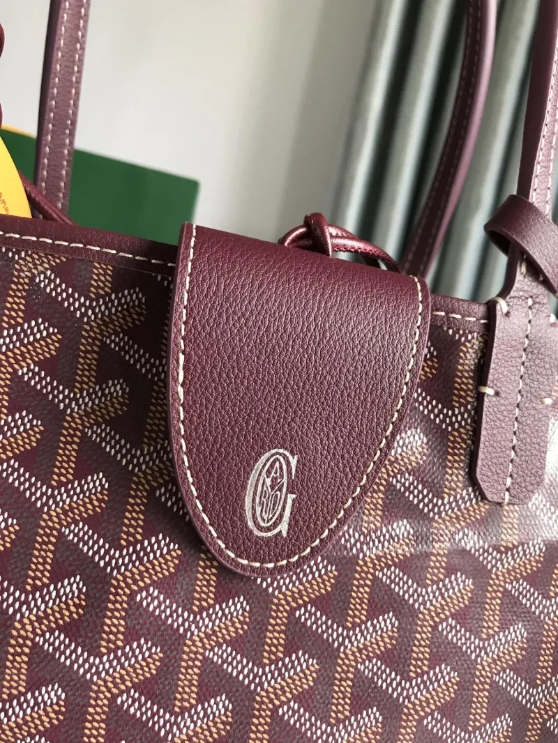 Goyard Burgundy Shopping Tote Bag 445 - Image 5