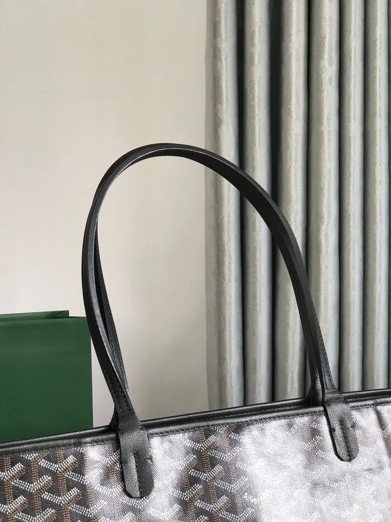 Goyard Black Tote Shopping Bag - Image 4
