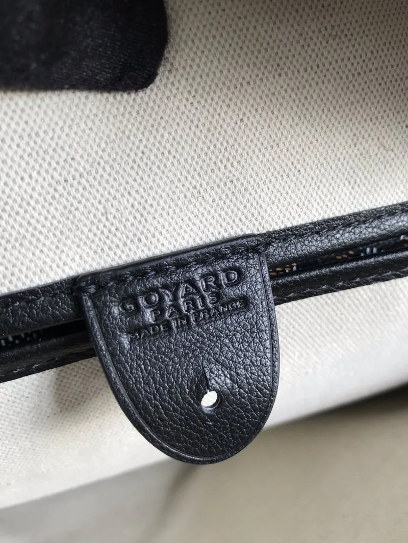 Goyard Black Tote Shopping Bag - Image 7