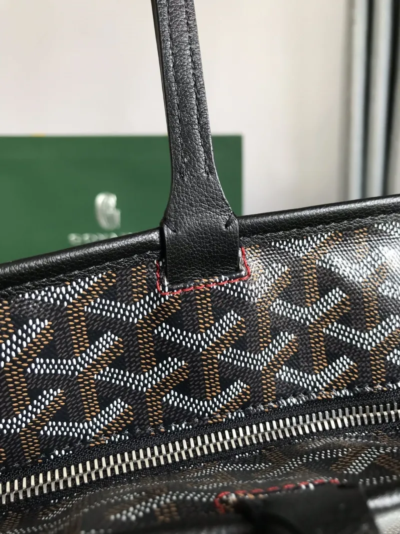 Goyard Black Tote Shopping Bag - Image 8