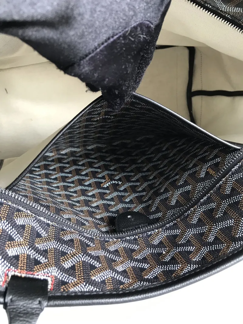 Goyard Black Tote Shopping Bag - Image 9
