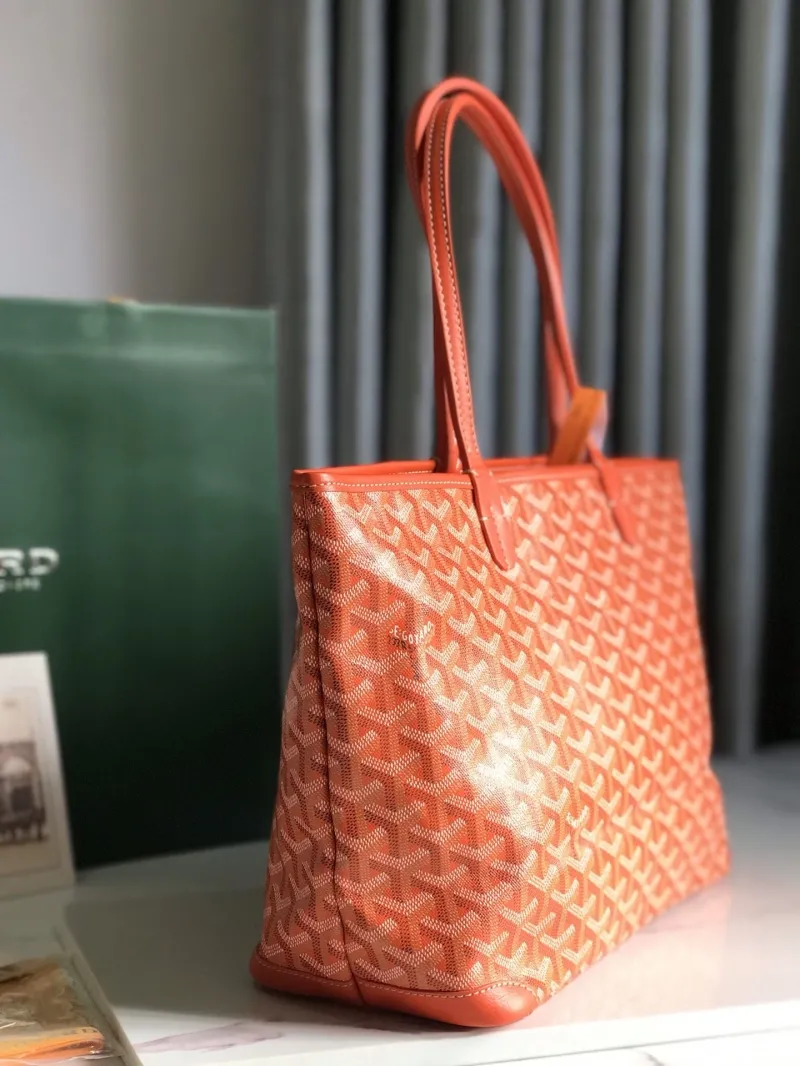 Alternative view of Goyard Orange Tote Bag 457