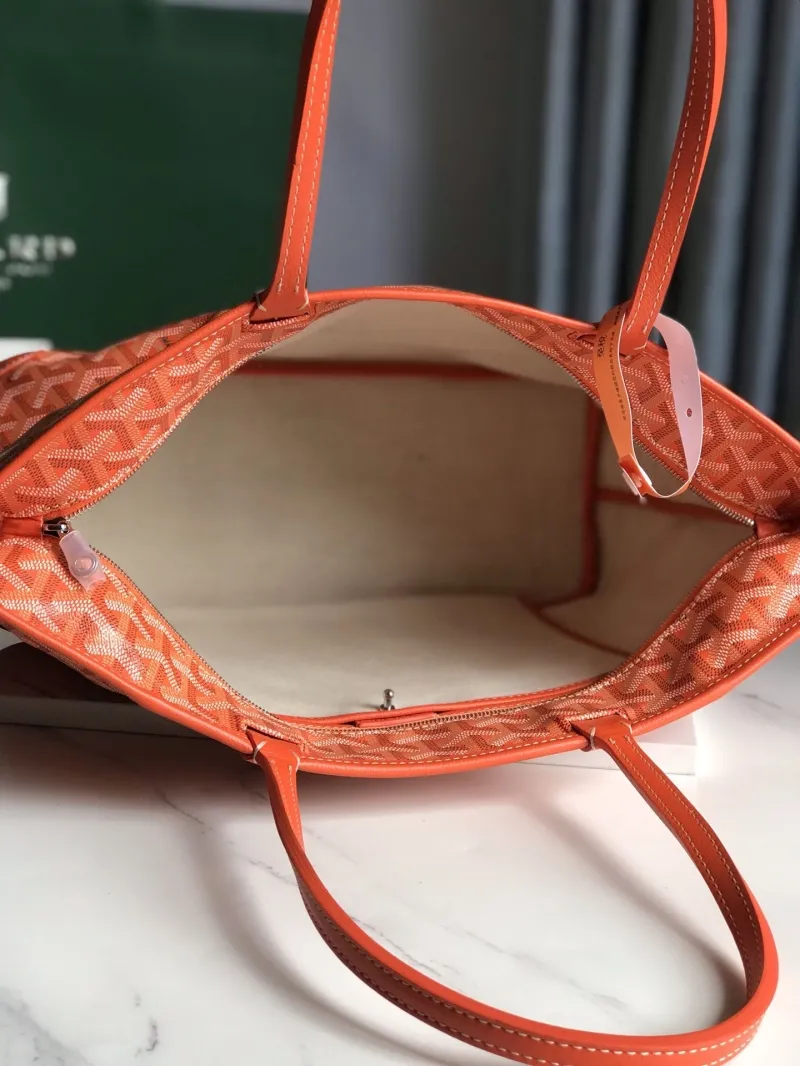 Goyard Orange Tote Bag 457 - Image 8