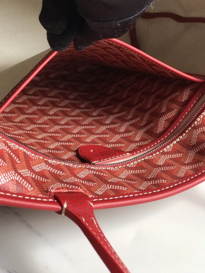 Goyard Red Tote Shopping Bag 458 - Image 8