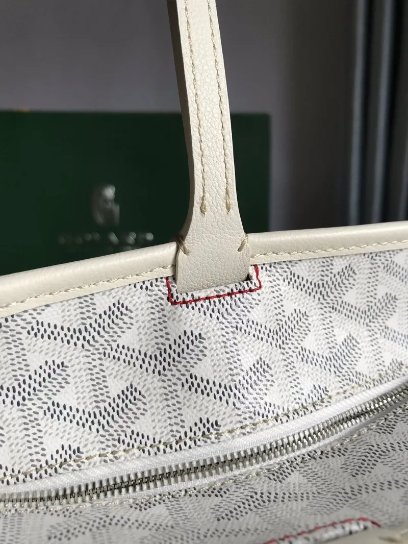 Goyard White Shopping Tote Bag - Image 5