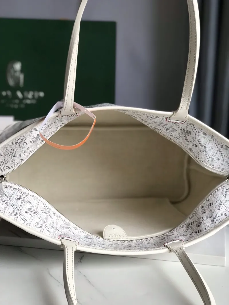 Goyard White Shopping Tote Bag - Image 6