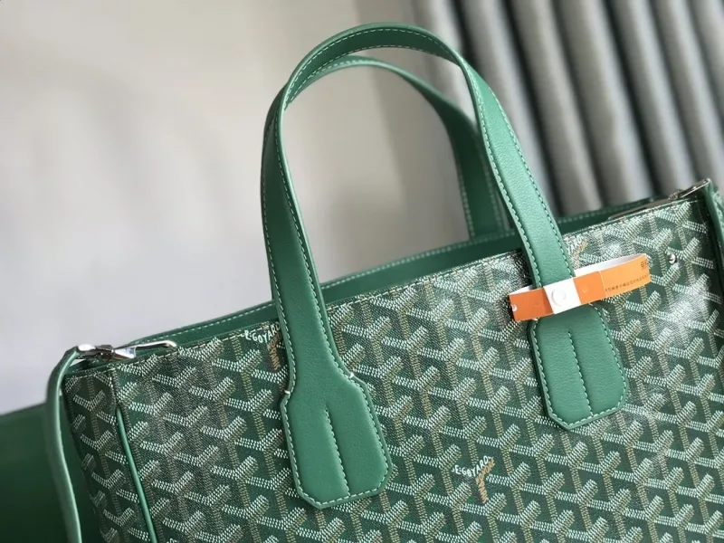 Goyard Green Shopping Tote Bag 467 - Image 5