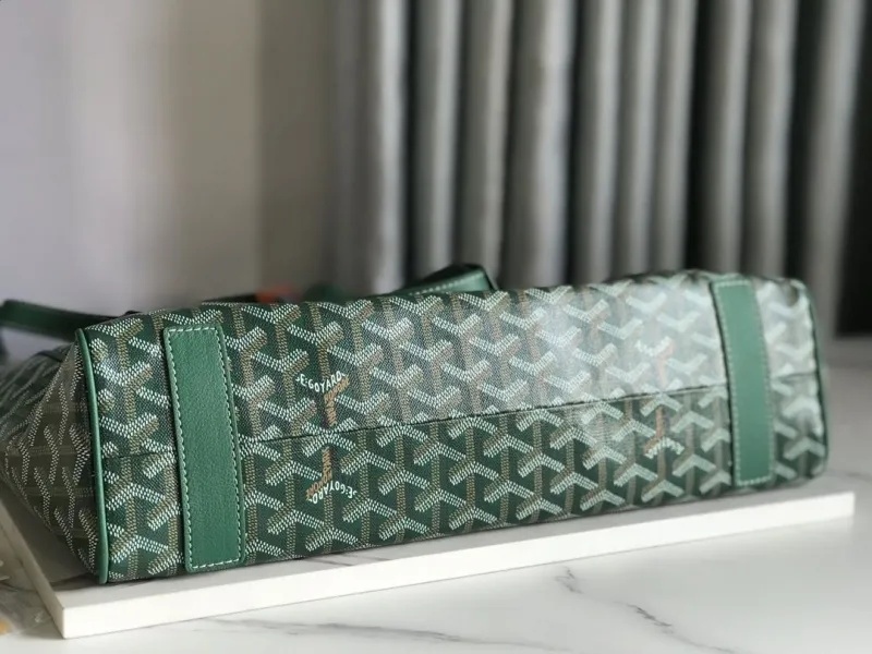 Goyard Green Shopping Tote Bag 467 - Image 7
