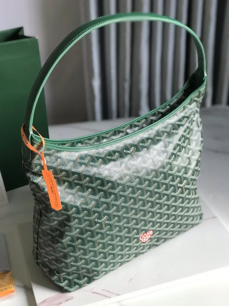 Goyard Green Hobo Shoulder Bag with Pouch - Image 3