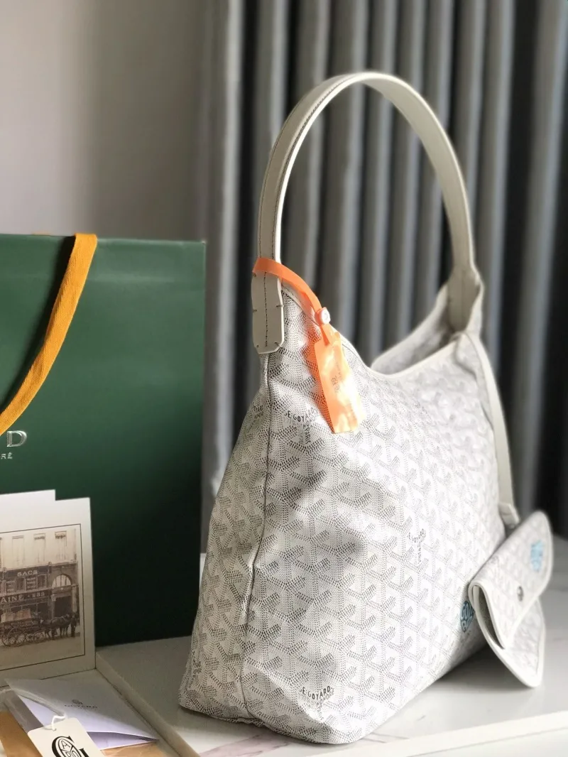 Alternative view of Goyard White Hobo Shoulder Bag With Pouch