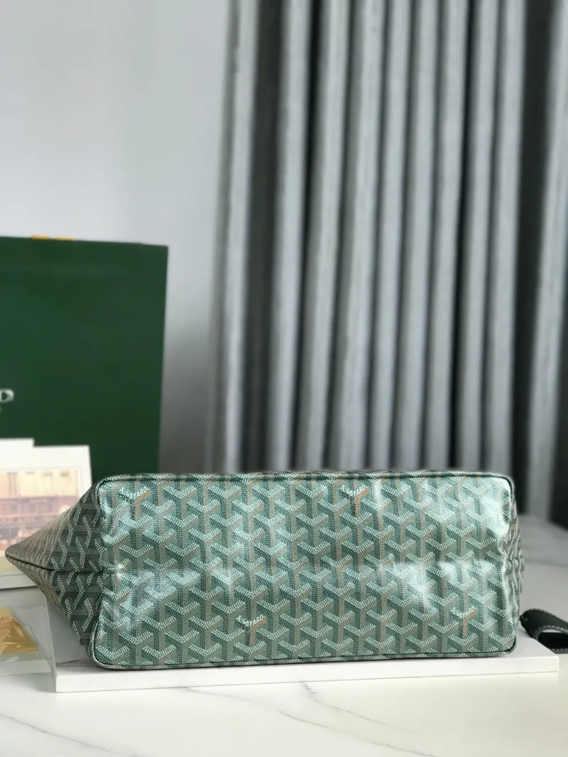 Goyard Dark Green Tote Bag 484 - Image 6