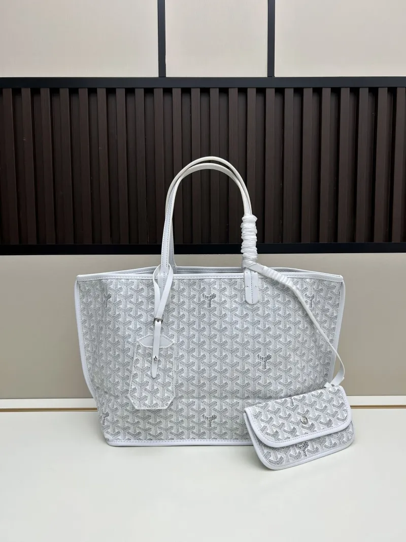 Goyard White Tote Bag 487
