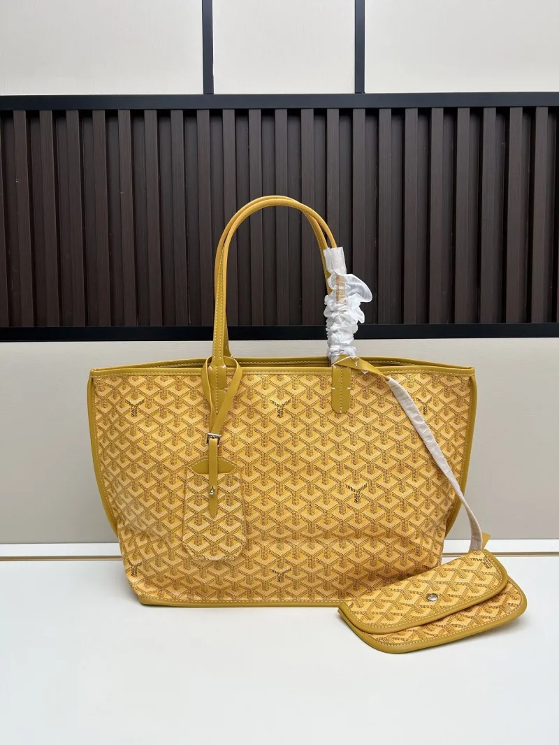 Goyard Yellow Shopping Tote Bag 489 with Pouch