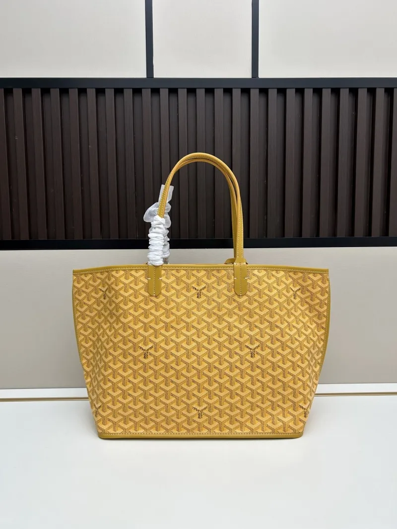 Goyard Yellow Shopping Tote Bag 489 with Pouch - Image 3