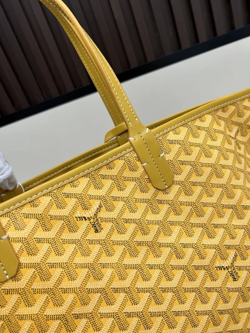Goyard Yellow Shopping Tote Bag 489 with Pouch - Image 4