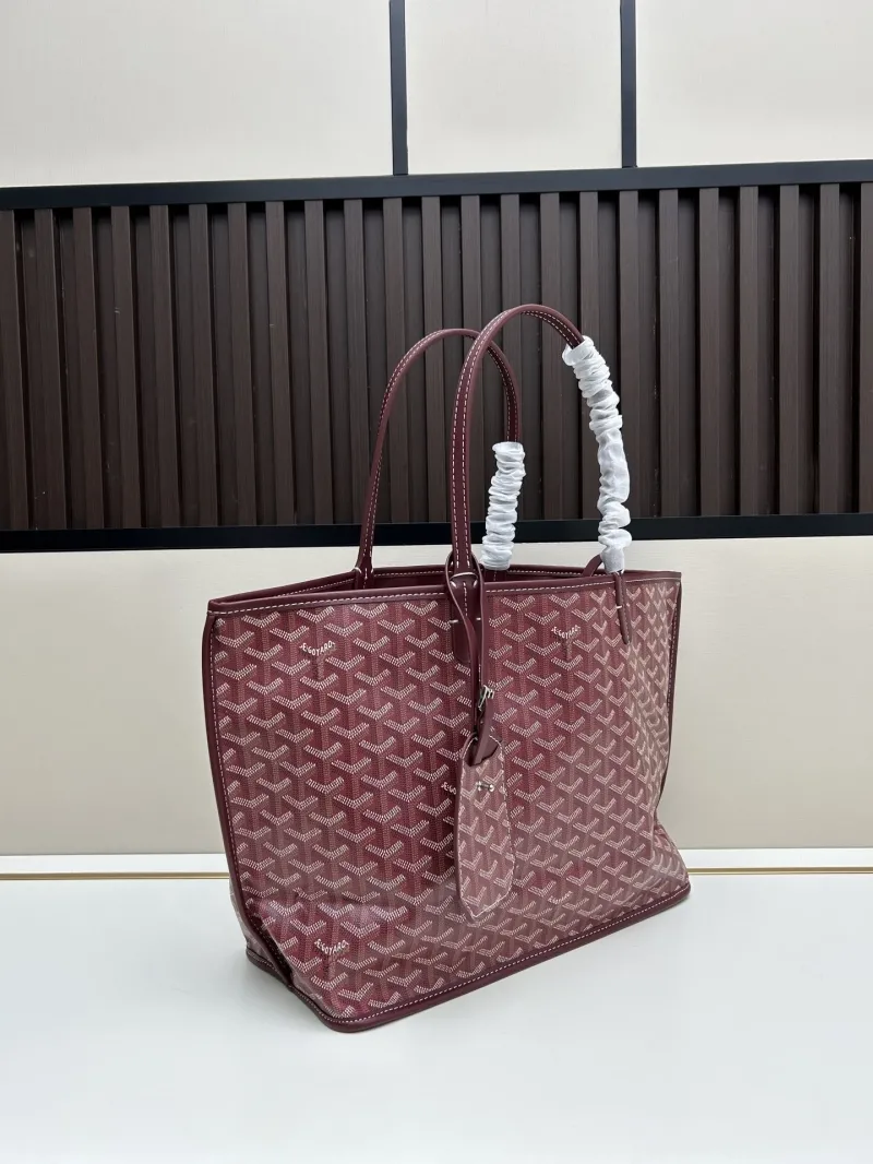 Alternative view of Goyard Burgundy Tote Bag 492