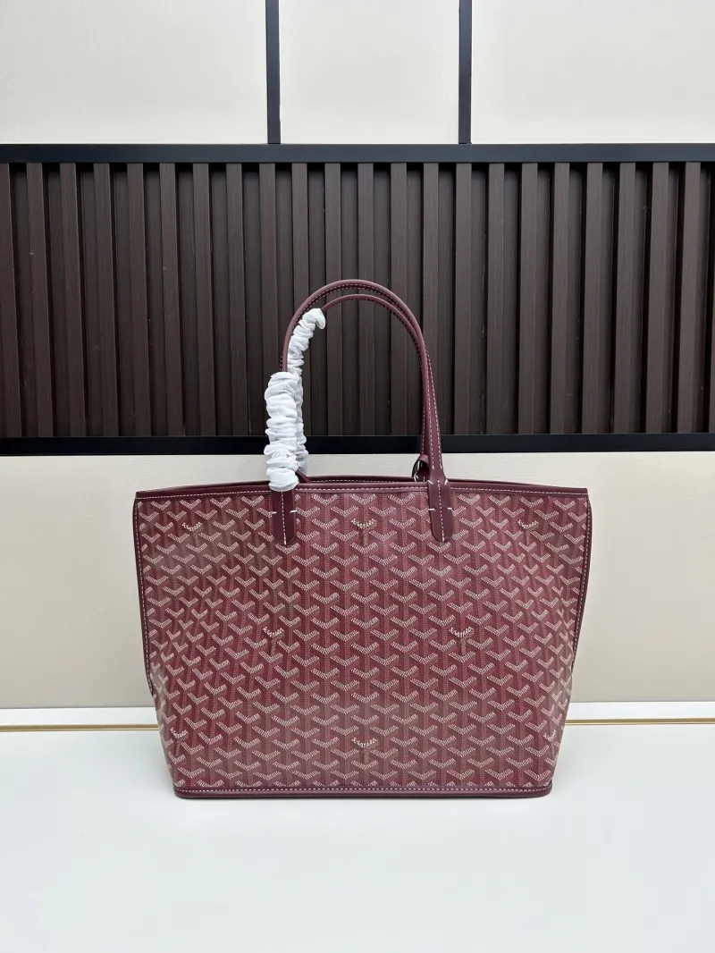 Goyard Burgundy Tote Bag 492 - Image 3