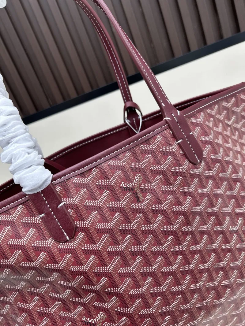 Goyard Burgundy Tote Bag 492 - Image 4
