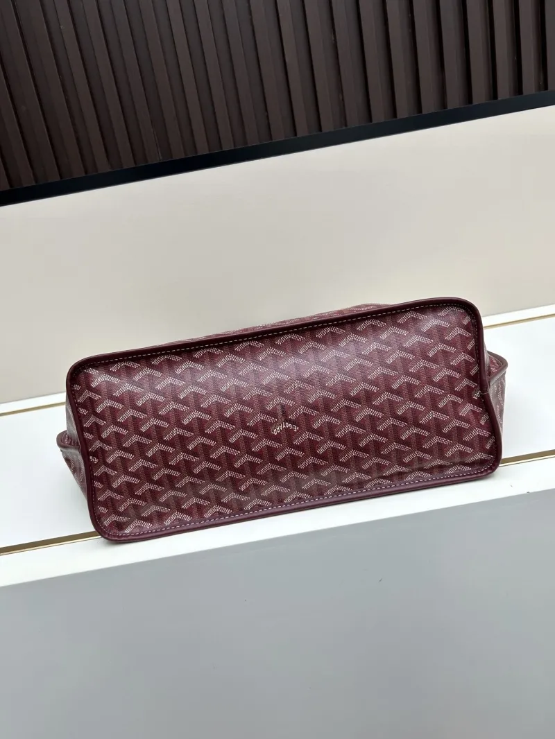 Goyard Burgundy Tote Bag 492 - Image 5