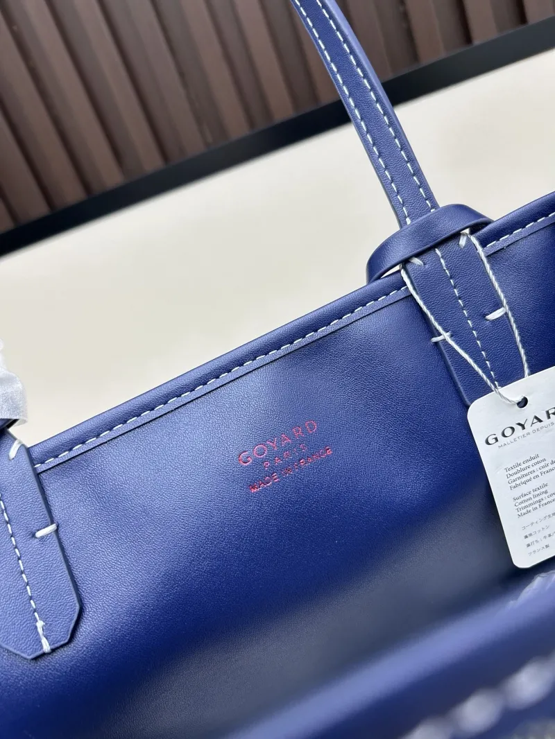 Goyard Navy Blue Tote Bag with Pouch - Image 6