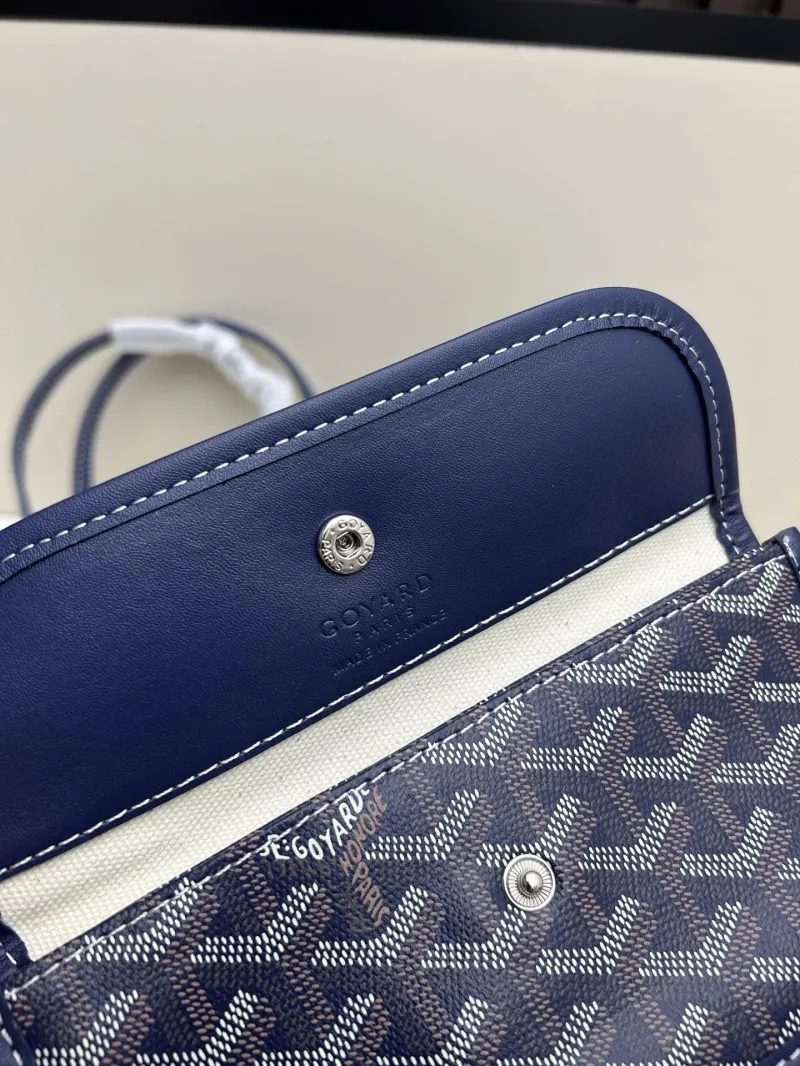 Goyard Navy Blue Tote Bag with Pouch - Image 8