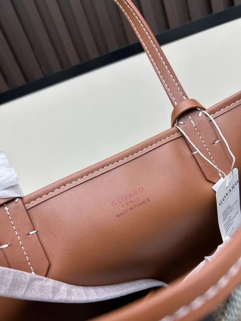 Goyard Black Brown Tote Bag with Pouch SKU 495 - Image 6