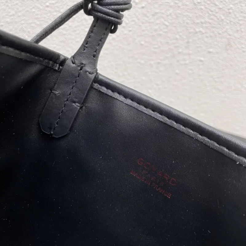 Goyard French Bulldog Print Mini Tote Bag 20cm Black - Image 9
