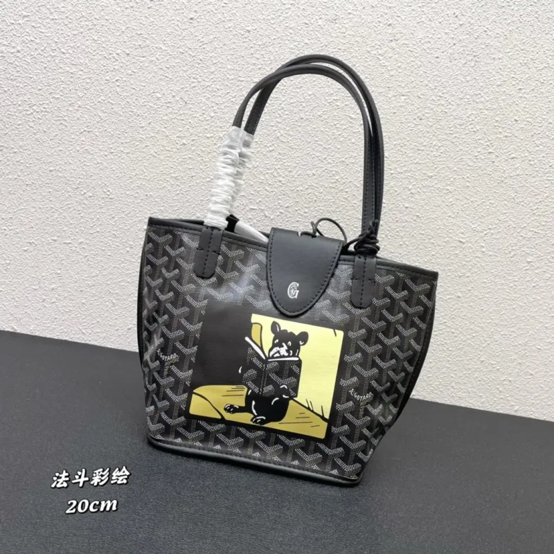 Goyard French Bulldog Print Mini Tote Bag 20cm