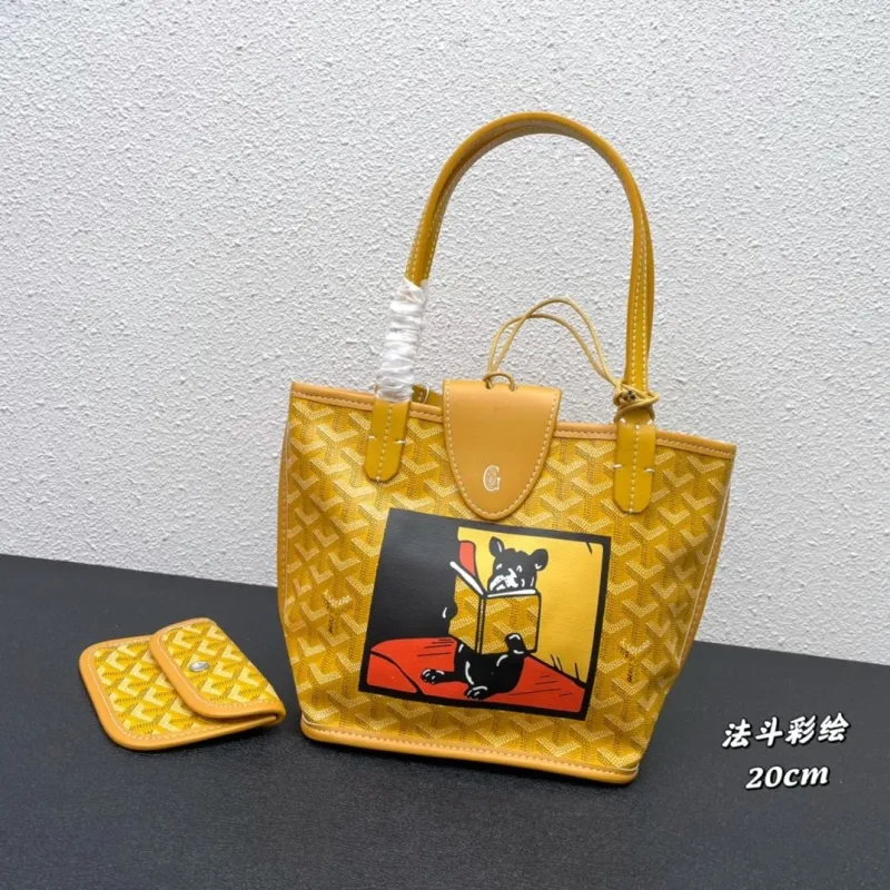 Alternative view of Goyard French Bulldog Print Mini Tote Bag 20cm