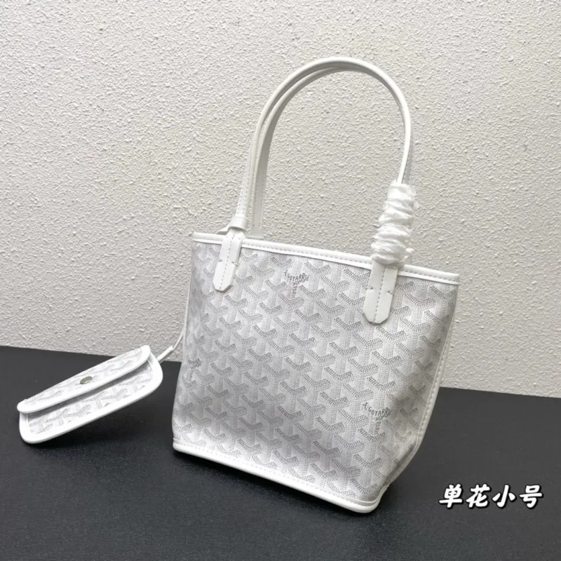 Alternative view of Goyard White Small Tote Bag 503