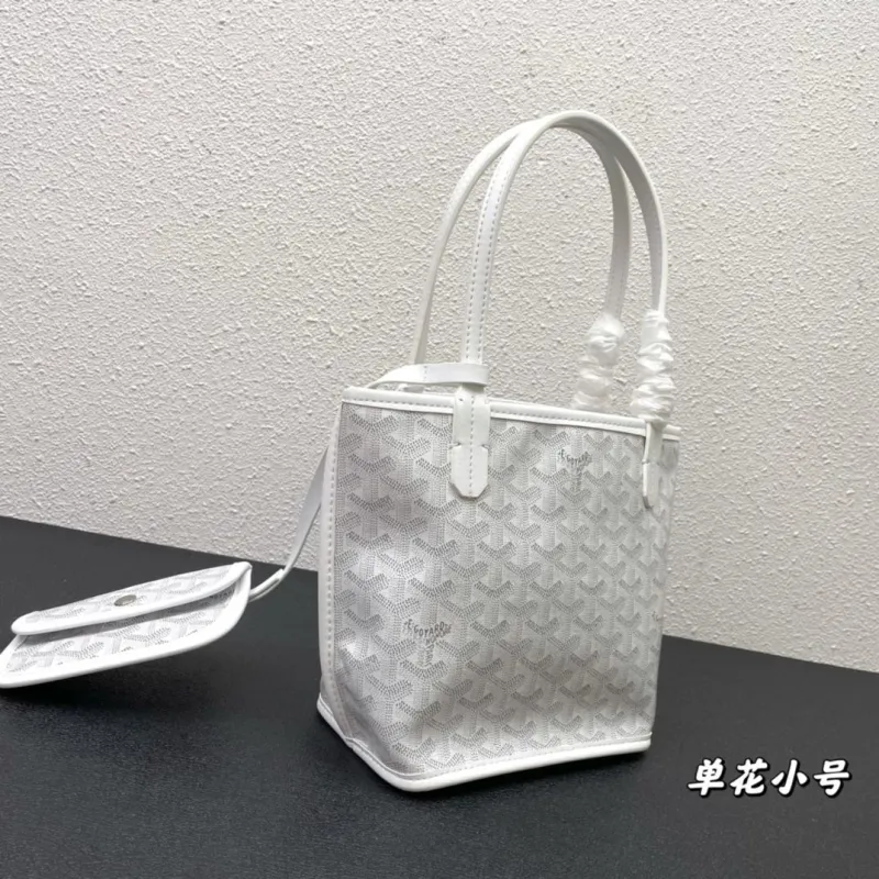 Goyard White Small Tote Bag 503 - Image 3