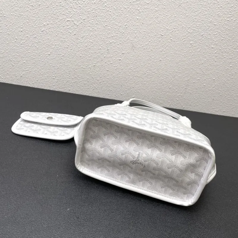 Goyard White Small Tote Bag 503 - Image 4
