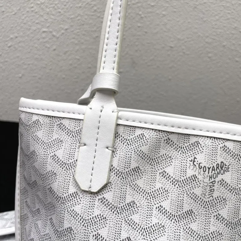 Goyard White Small Tote Bag 503 - Image 6