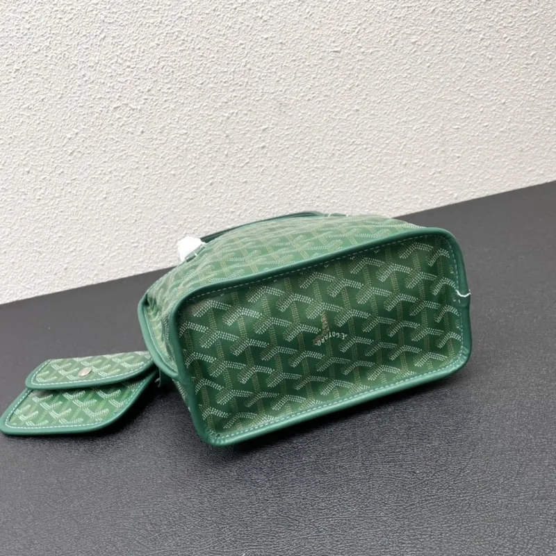 Goyard Green Small Tote Bag with Pouch - Image 4
