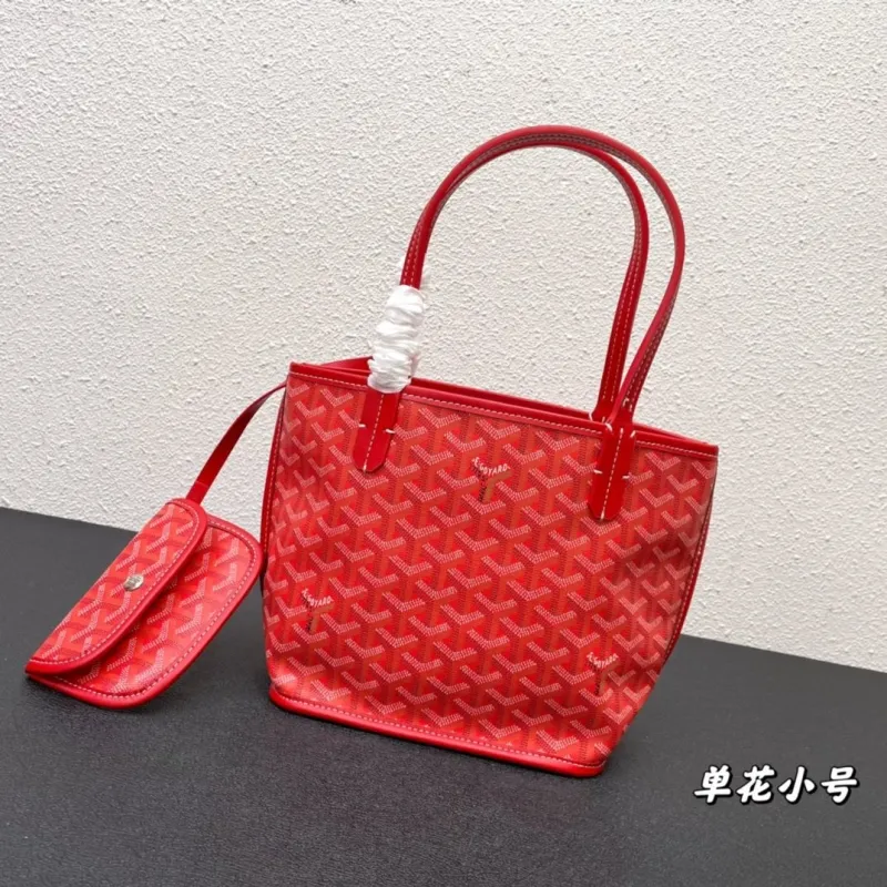 Goyard Red Small Tote Bag with Pouch 505