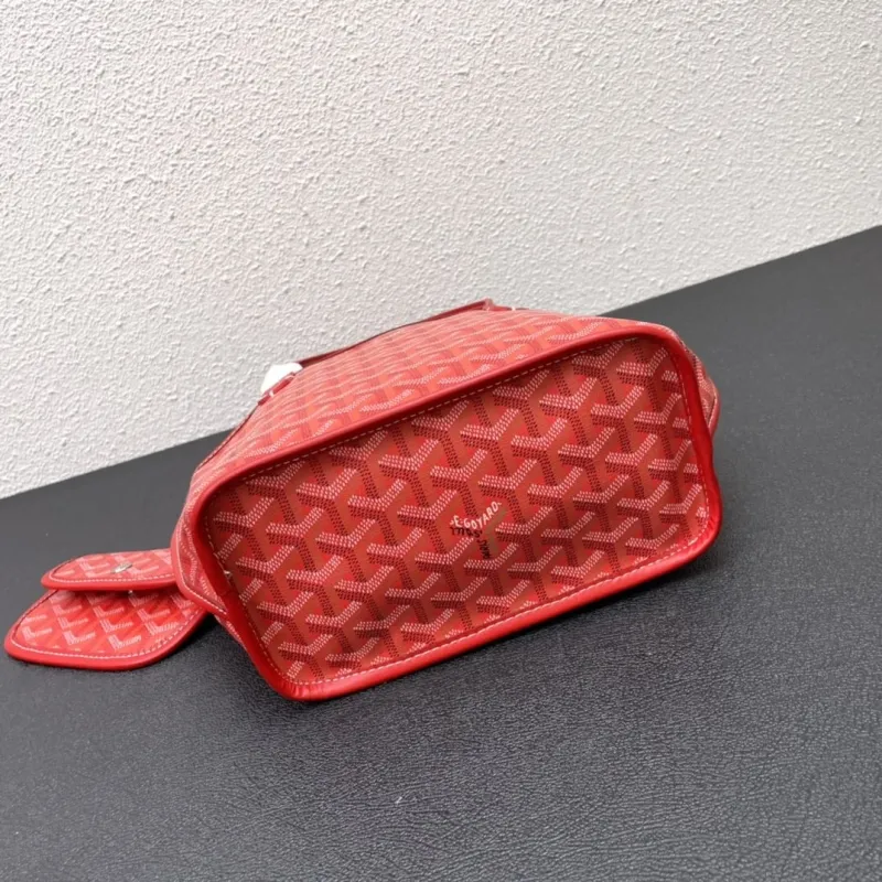 Goyard Red Small Tote Bag with Pouch 505 - Image 4