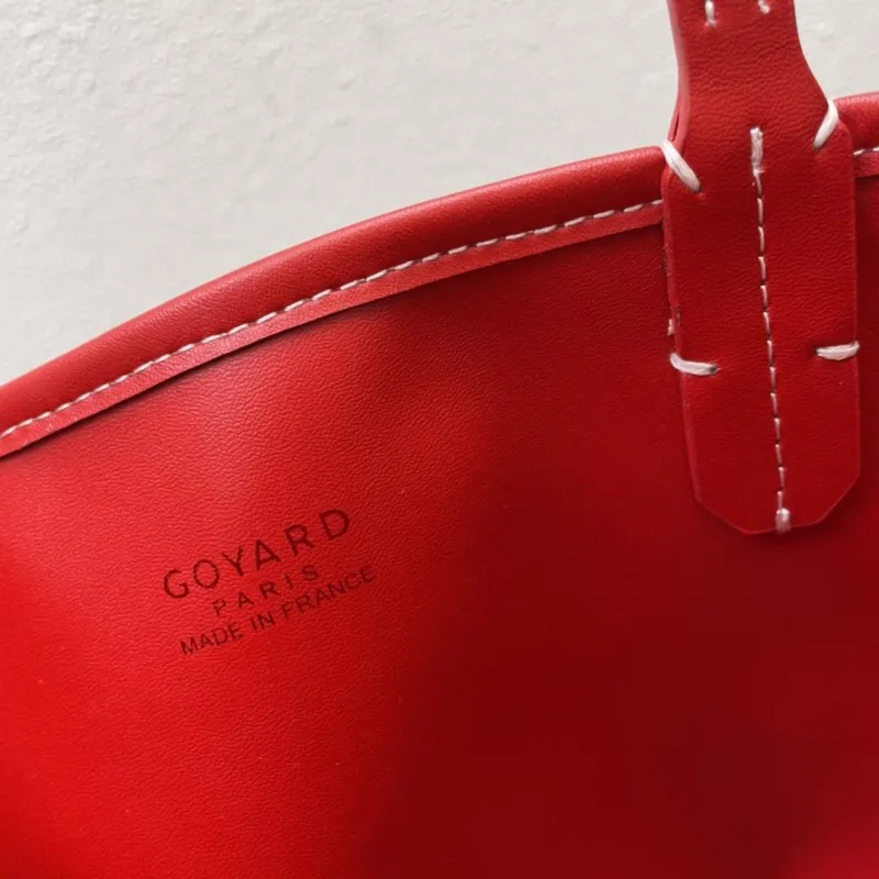 Goyard Red Small Tote Bag with Pouch 505 - Image 9