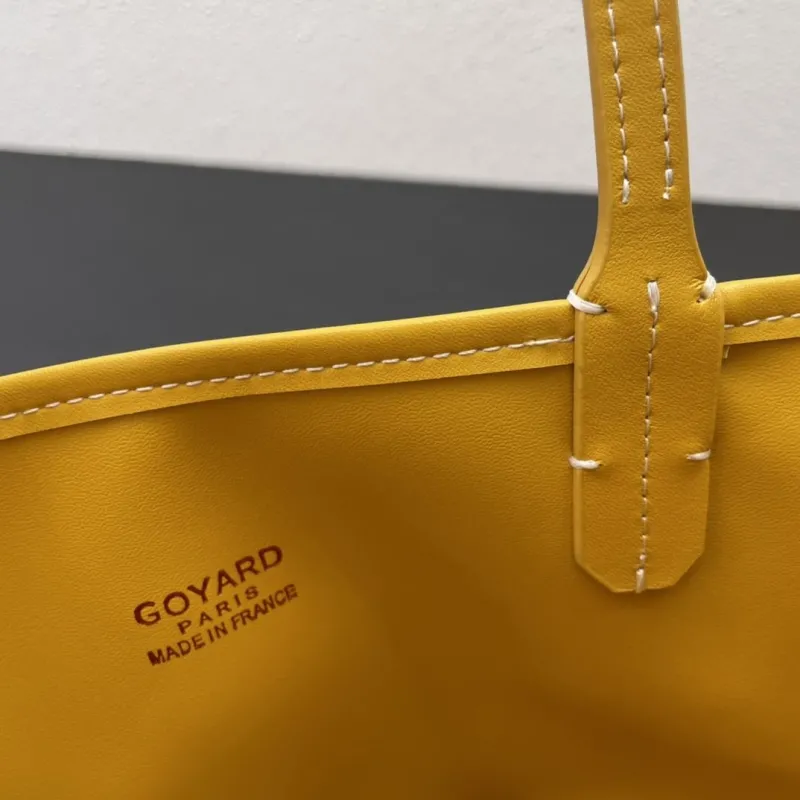 Goyard Yellow Small Tote Bag with Pouch - Image 9
