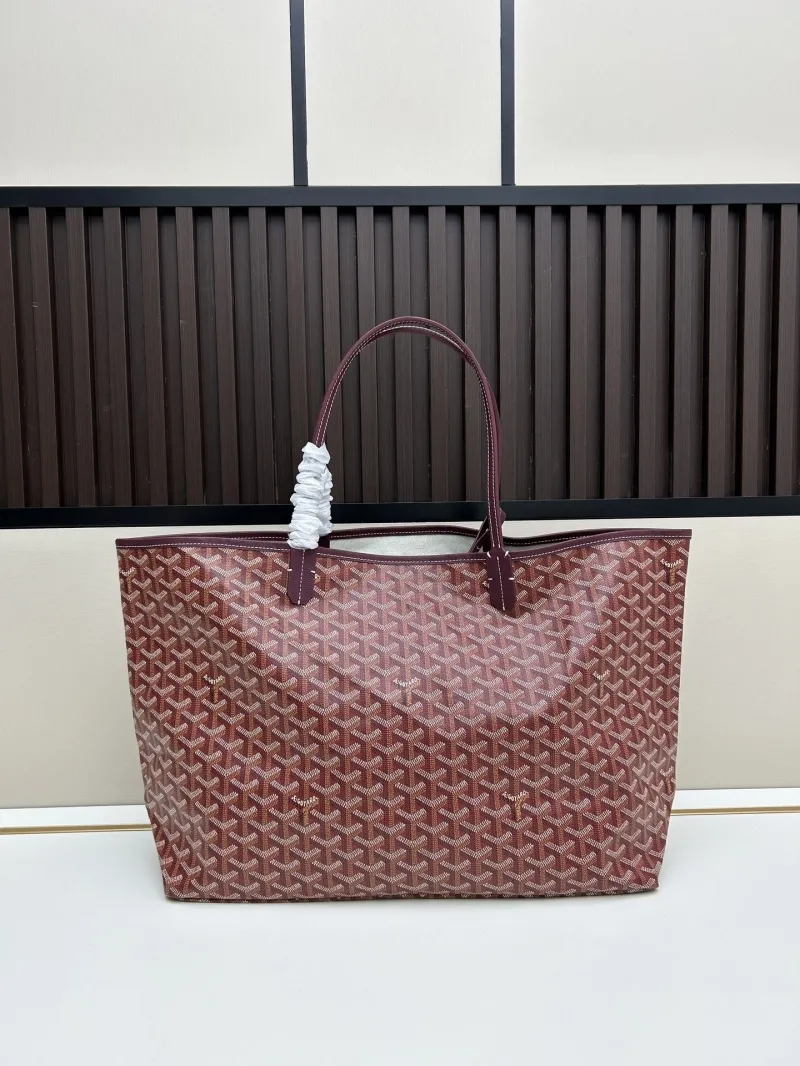 Alternative view of Goyard Large Burgundy Tote Bag 521