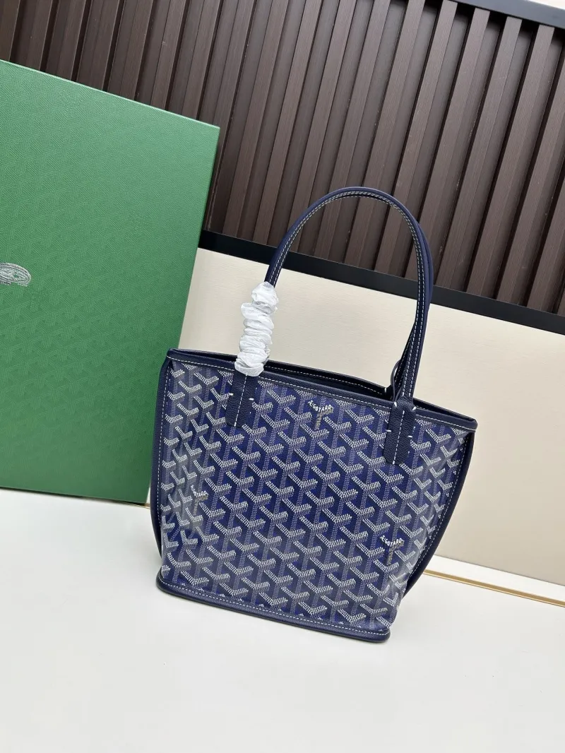 Alternative view of Goyard Blue Shopping Tote Bag with Pouch 20x20x10cm