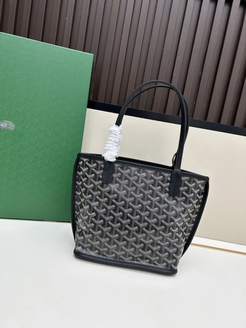 Alternative view of Goyard Black Shopping Tote Bag SKU 527 with Pouch